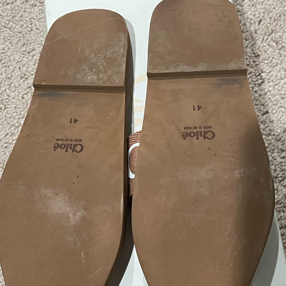 Chloe Brown Leather Sandals - Picture 5 of 9